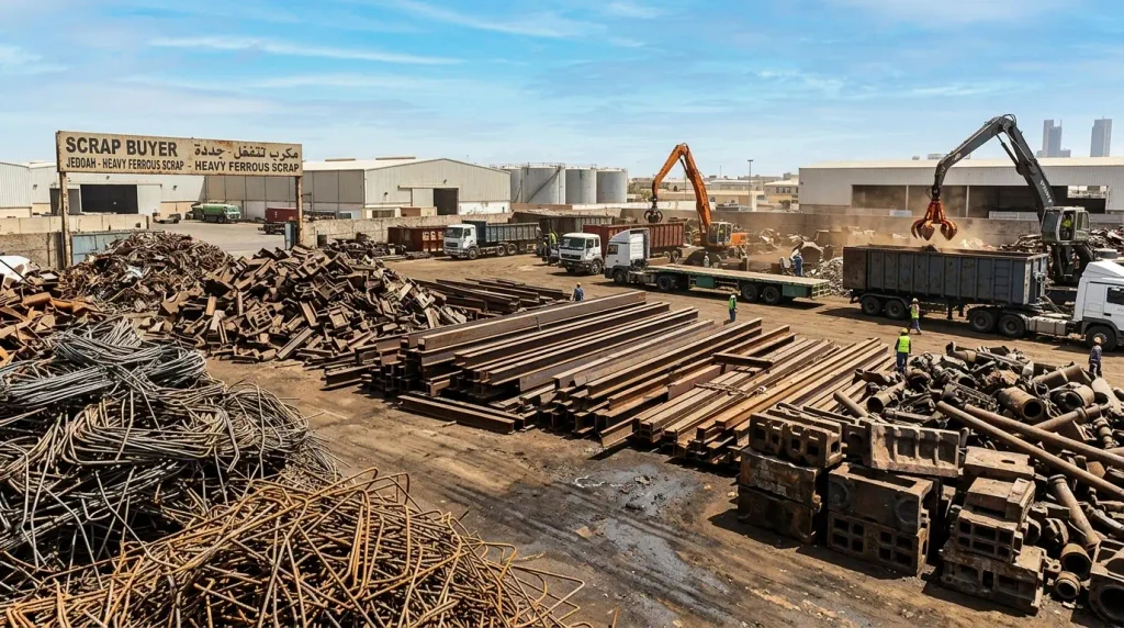 Iron scrap buyer in Jeddah - demolition and structural steel