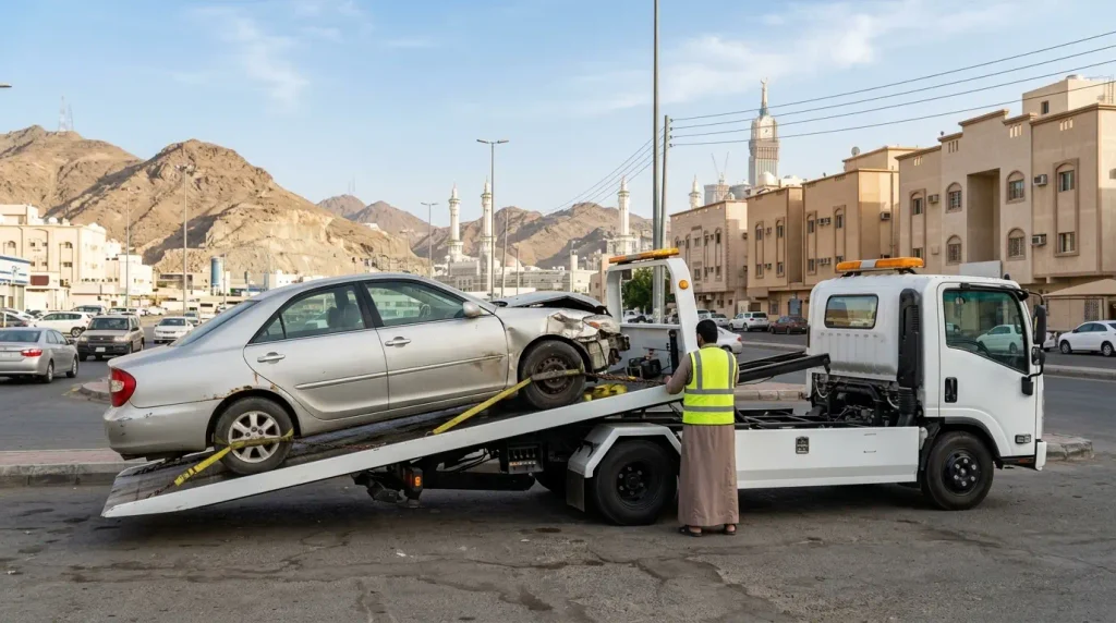 سحب ونقل سيارات السكراب من موقعك في مكة